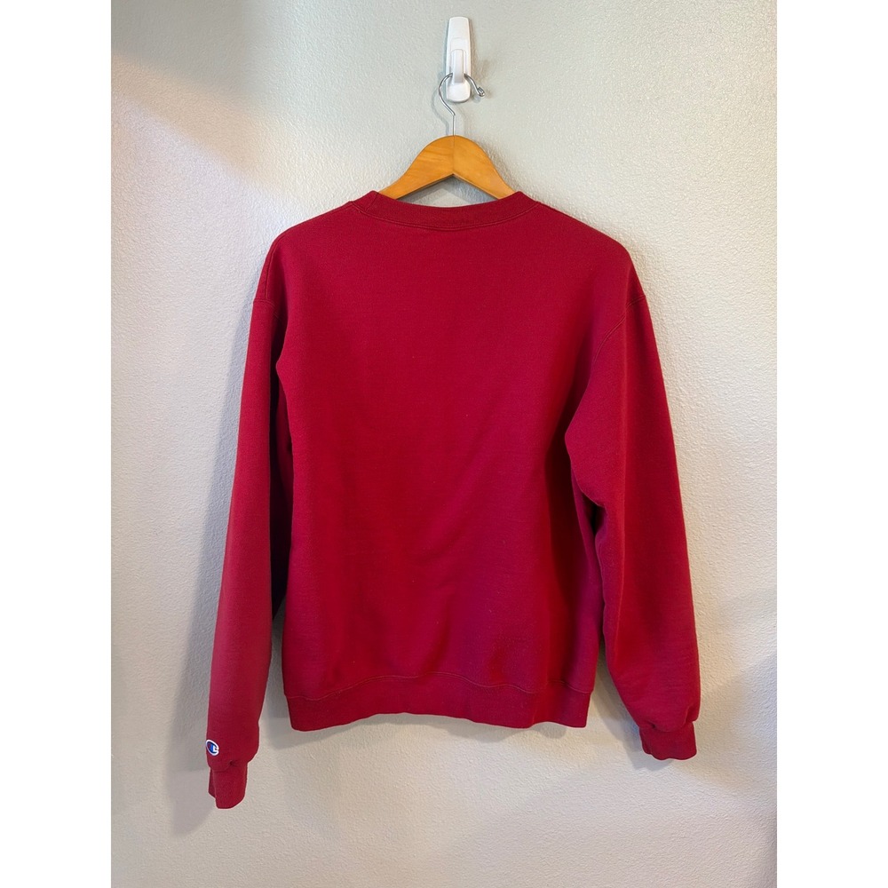 Champion Stanford University Sweatshirt Mens Medium Red Graphic Pullover College - Picture 4 of 6